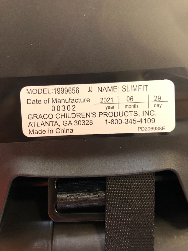 Photo 7 of Graco SlimFit 3 in 1 Car Seat,  Annabelle design 
