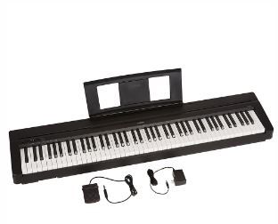 Photo 1 of Yamaha P71B 88-Key Weighted Action Digital Piano with Sustain Pedal and Power Supply
