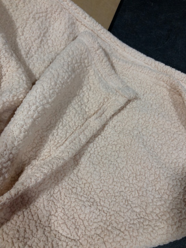 Photo 2 of Alpha Paw Cozy Calming Blanket with Premium Quality Polyester Fluffy Sherpa Fabric to Help with Anxiety and Stress Relief, for Cats and Dogs - Beige S Size (24”x32”)
