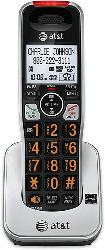 Photo 1 of AT&T Accessory Handset with Unsurpassed Range and Smart Call Blocker, BL102-0 (Silver/Black)
