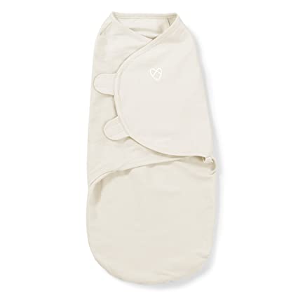 Photo 1 of SwaddleMe Original Swaddle Off-White Cotton-- Preemie Size up to 7 Pounds 1-Pack Wearable Baby Blanket
