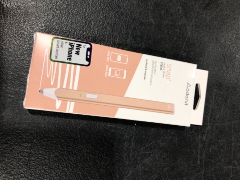 Photo 1 of Adonit Snap 2 Bluetooth Selfie Touch Pen with Remote Shutter with Magnetic Strip Stylus Compatible for iPhone 13/13 Pro Max/ 13 Pro/12/12 Pro MAX/11/X/XR/8/8Plus, Samsung Galaxy/Fold/Flip/Note/S -Pink
