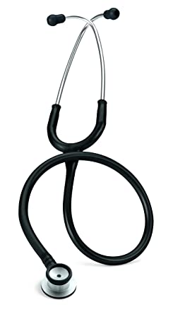 Photo 1 of 3M Littmann Stethoscope, Classic II Infant, Black Tube, Stainless Steel Chestpiece, 28 inch, 2114,Medium
