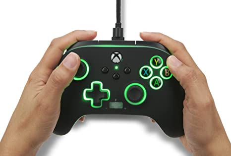 Photo 2 of PowerA Spectra Infinity Enhanced Wired Controller for Xbox Series X|S, Gamepad, Wired Video Game Controller, Gaming Controller, Xbox One, Officially Licensed - Xbox Series X. PRIOR USE.
