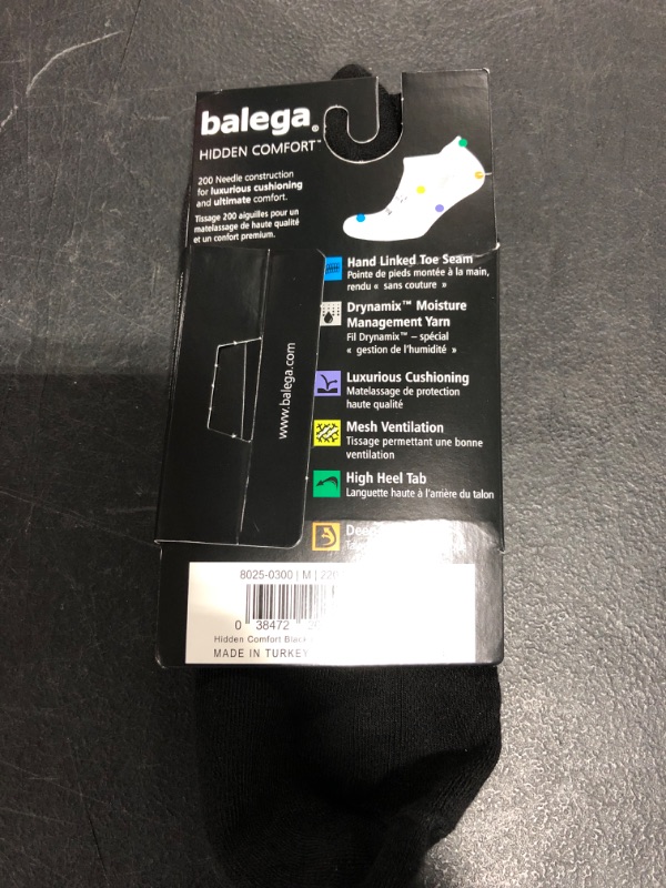 Photo 3 of Balega unisex-adult Hidden Comfort No-show Running Socks for Men and Women (1 Pair)
SIZE M. NO SHOW. 