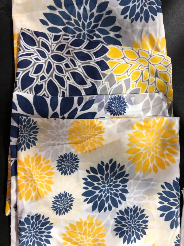 Photo 1 of [4 Pack] Square Pillow Covers- Blue and Yellow Sunbursts