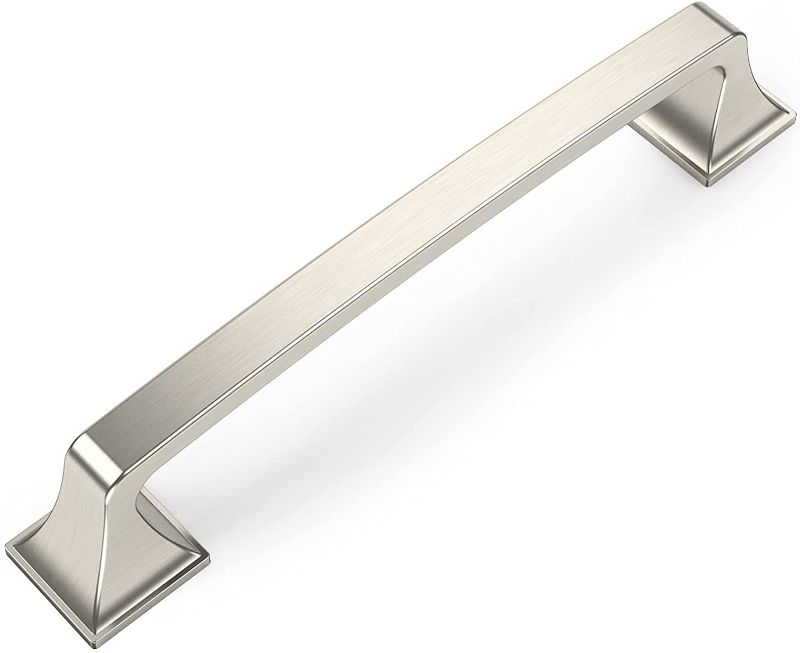 Photo 1 of Amerdeco 20 Pack Kitchen Cabinet Handles 5 Inch(128mm) Hole Centers, Brushed Satin Nickel Handles