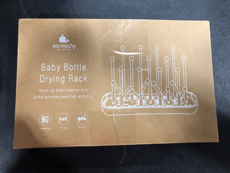 Photo 2 of Baby Bottle Drying Rack with Drainer, Termichy Countertop Bottle Holder for Baby and Toddler