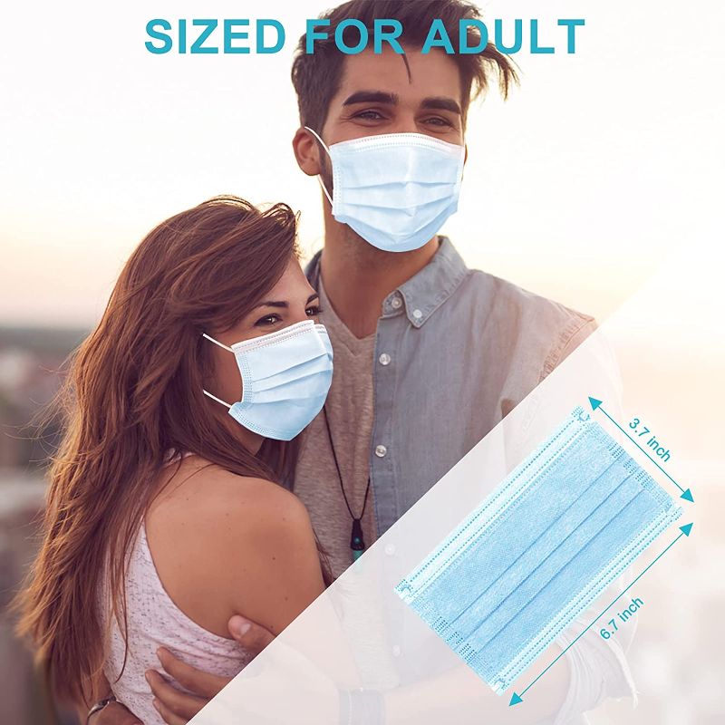 Photo 1 of [2 Pack] TomrickCare Adult Face Masks Disposable 50 PCS-3 Ply
