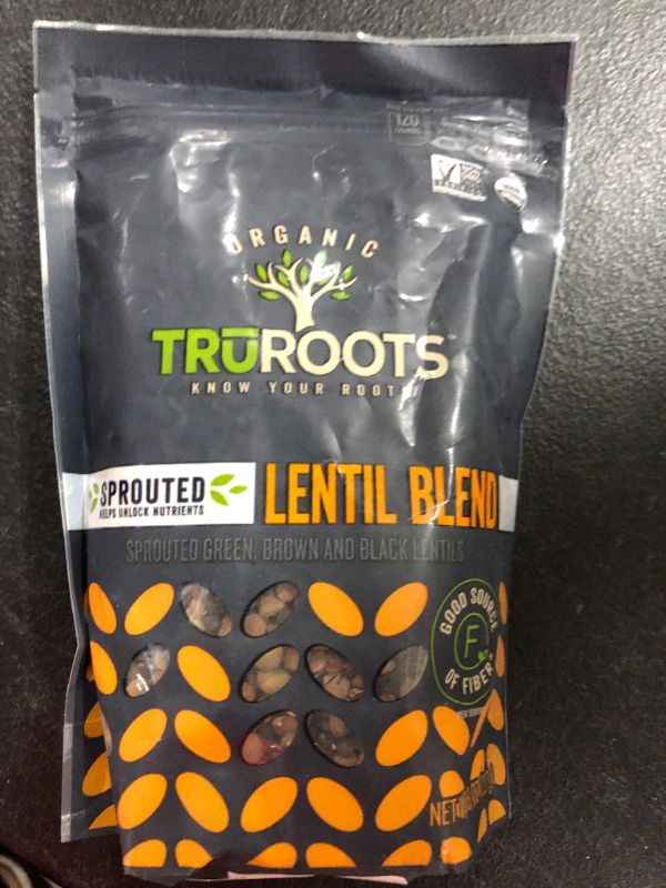 Photo 2 of [2 Pack] TruRoots Organic Sprouted Lentil Blend, 8 Ounces, Certified USDA Organic, Non-GMO Project Verified