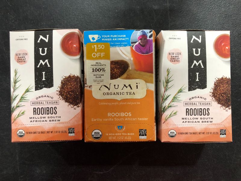 Photo 1 of [3 Pack] Numi Rooibos Organic and Herbal Teas