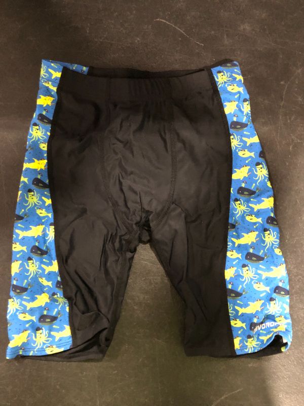 Photo 3 of DEVOROPA Boys' Swim Jammers Youth Competitive Swim Team Suit Quick Dry Athletic Swimming Shorts UPF 50+