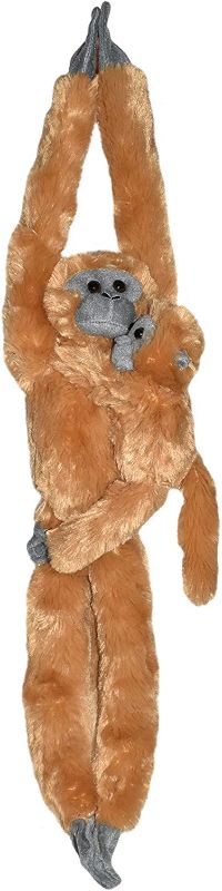 Photo 1 of Wild Republic Common Langur w/baby Plush, Monkey Stuffed Animal, Plush Toy, Gifts for Kids, Hanging 20 Inches
