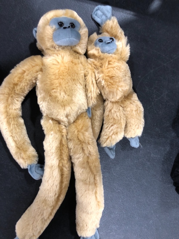 Photo 2 of Wild Republic Common Langur w/baby Plush, Monkey Stuffed Animal, Plush Toy, Gifts for Kids, Hanging 20 Inches
