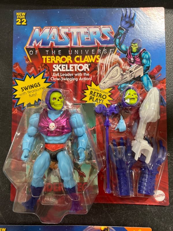 Photo 5 of  2 PACK!!!! Masters of the Universe Origins Terror Claws Skeletor Action Figure && Masters of the Universe Origins Terror Claws Skeletor Action Figure
