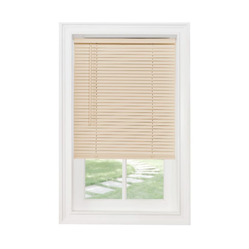 Photo 1 of Achim GII Morningstar Indoor Cordless Alabaster Vinyl Light Filtering Window Mini Blind 64 L X 70 W
