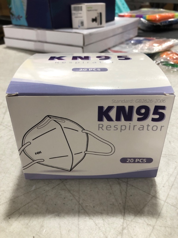 Photo 2 of YIDERBO White KN95 Face Mask Pack of 20 Individually Packaged 5-Ply Disposable Face Masks Filter Efficiency?95% Protection Against PM2.5, Fire Smoke, Dust Cup Dust Mask
