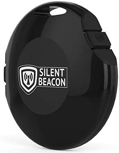 Photo 1 of Silent Beacon Panic Button Safety Device: App-Enabled Bluetooth GPS Location Tracker & 2-Way Phone Calls, Speaker & Microphone, Custom Alerts, Rechargeable USB, Key Finder Wearable - NO fees (Black)
