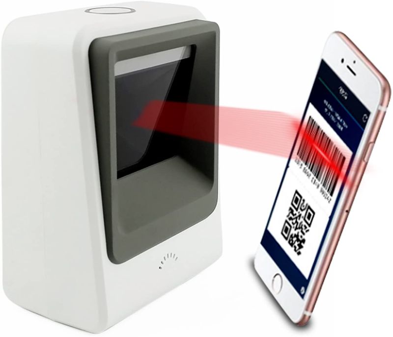 Photo 1 of 2D Barcode Scanner,Symcode Omnidirectional Hands-Free USB Barcode Reader Scanner for Mobile Payment Computer Screen Scan
