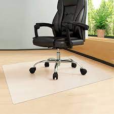 Photo 1 of YueCCX Crystal Chair Mat,47-×38inch Floor Mats,Office Chair Mat Protector,Chair Mats for Carpeted Floor,Chair Mat for Hardwood Floor,Anti-Slip Pads,Office Chair Mat Flat Without Curling,White
