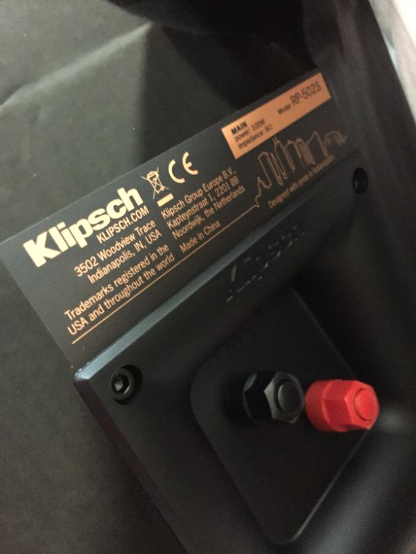 Photo 6 of Klipsch RP-502S Surround Sound Speakers (Pair) (Piano Black)
