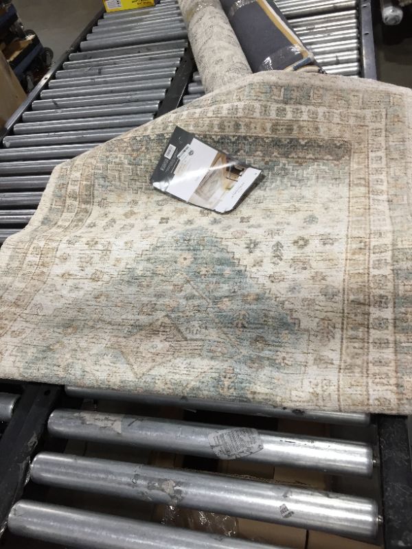 Photo 2 of 3'x5' Light Distressed Diamond Persian Style Rug Neutral - Threshold™ Designed with Studio McGee
