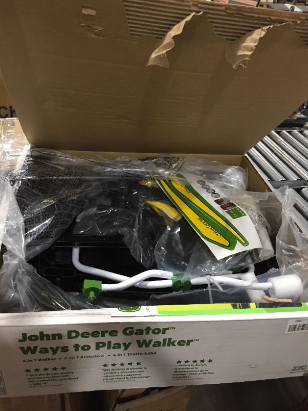 Photo 1 of Bright Starts John Deere Gator Ways to Play 4-in-1 Baby Activity Push Walker, Green, Age 6 Months+

