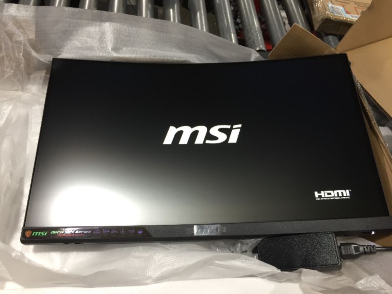 Photo 2 of MSI 24" FHD 1500R Curvature Non-Glare Super Narrow Bezel 1ms 1920 x 1080 144Hz Refresh Rate Tilt Adjustment FreeSync Curved Gaming Monitor (Optix G24C4), Black
