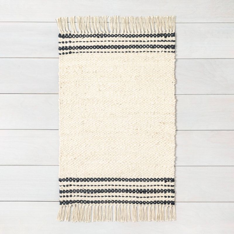 Photo 1 of 3' X 5' Stripe Jute Accent Rug - Hearth & Hand™ with Magnolia
