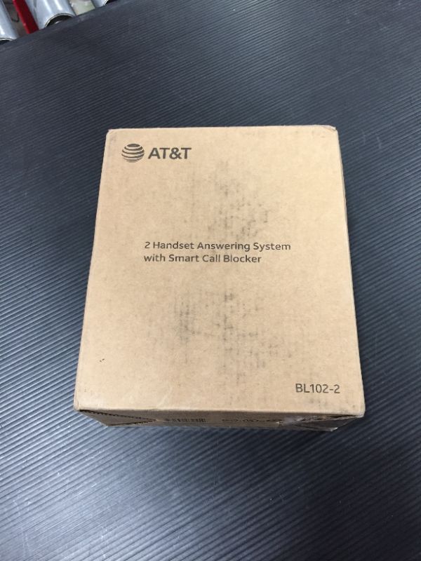 Photo 3 of AT&T BL102-2 DECT 6.0 2-Handset Cordless Phone for Home with Answering Machine, Call Blocking, Caller ID Announcer, Audio Assist, Intercom, and Unsurpassed Range, Silver/Black
