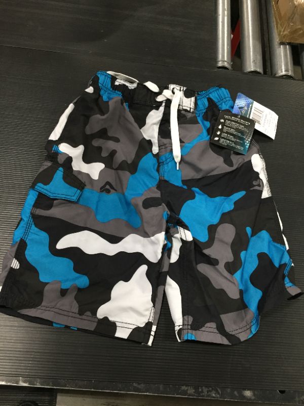 Photo 2 of Kanu Surf Boys' Board Shorts Black/Aqua - Black & Aqua Surf Boardshorts - Infant, Toddler & Boys
SIZE MEDIUM 8-10