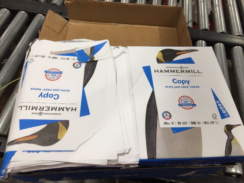 Photo 2 of Hammermill Printer Paper, 20 Lb Copy Paper, 8.5 x 11 - 8 Ream (4,000 Sheets) - 92 Bright, Made in the USA
