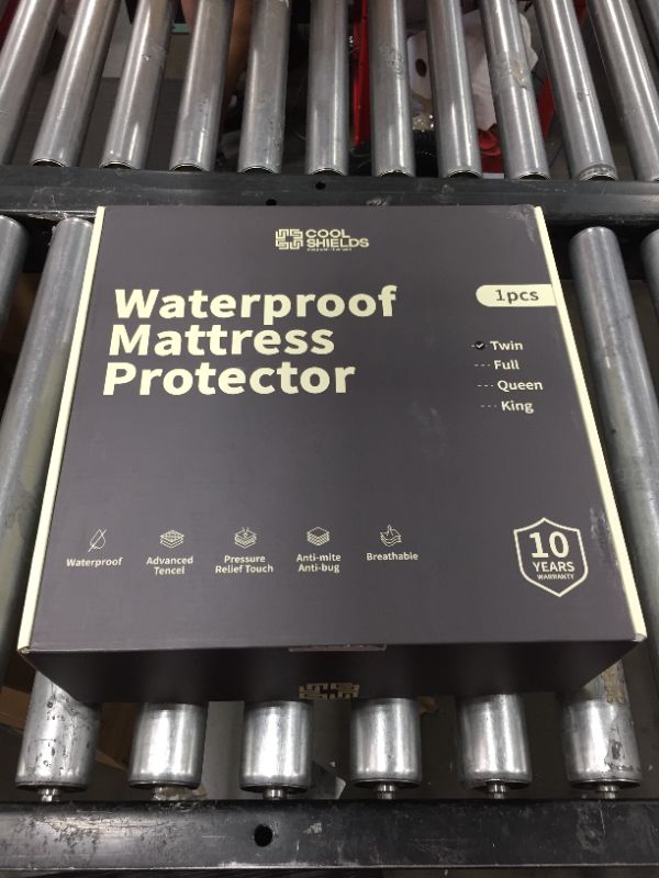 Photo 1 of Twin Size Top and Fours Sides Waterproof Mattress Protector, [Maintain The Original Comfort of The Mattress] Noiseless & Soft Mattress Cover, Fitted 18" Deep Pocket