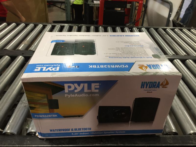 Photo 3 of Pyle 5.25" Indoor/Outdoor Wall-Mount Bluetooth Portable Speaker System (Black)
