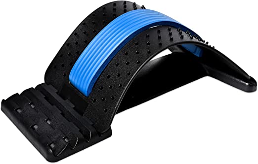 Photo 1 of Back Stretcher, Lumbar Back Pain Relief Device(4 Level), Spine Borad Deck Multi-Level Back Cracker Lumbar, Pain Relief for Herniated Disc, Sciatica, Scoliosis, Lower and Upper Back Stretcher Support
