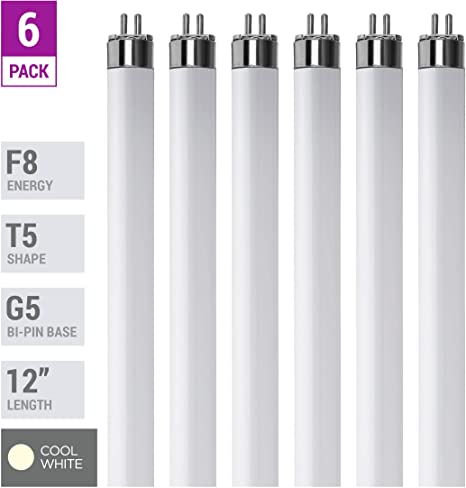 Photo 1 of (Pack of 6) LED - T8 Fluorescent  Cool White - 12 Watt - 48" Super Long Life Light Bulbs