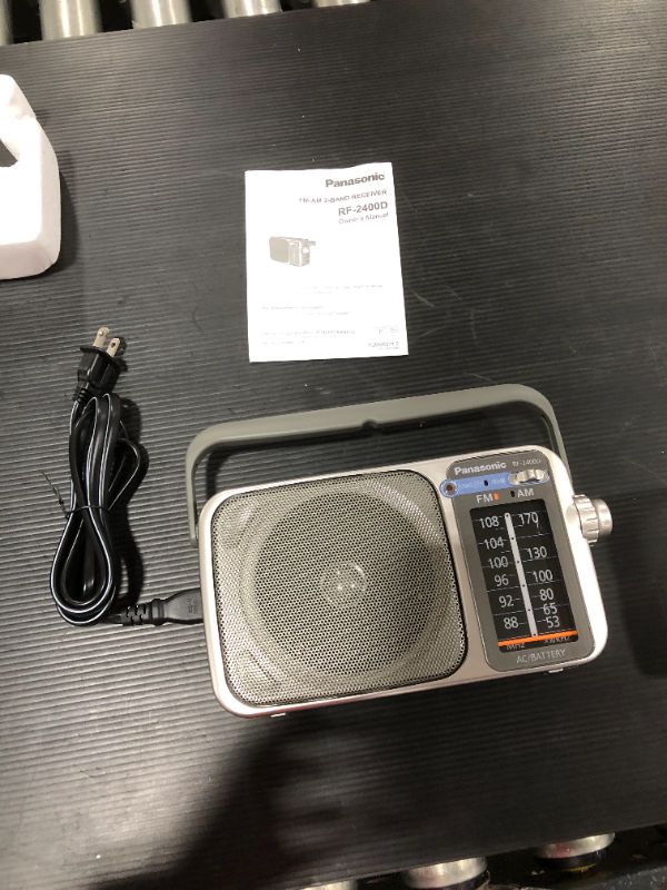 Photo 2 of Digital Village Panasonic RF-2400D / RF-2400 Portable FM/AM Radio with AFC Tuner