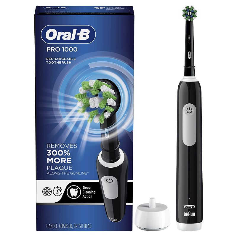 Photo 1 of Oral-B Pro 1000 CrossAction Electric Toothbrush, Black
