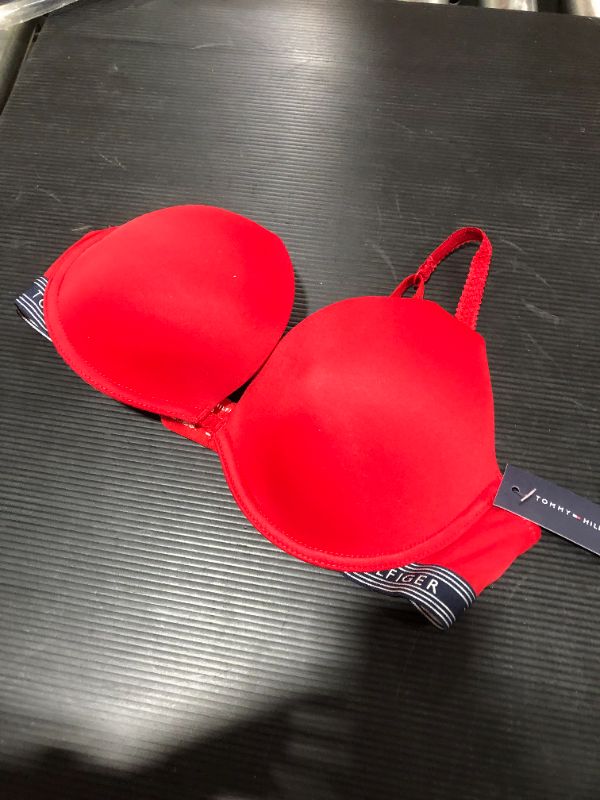 Photo 2 of Tommy Hilfiger Women's Micro Push up Bra with Lace Straps 36B
