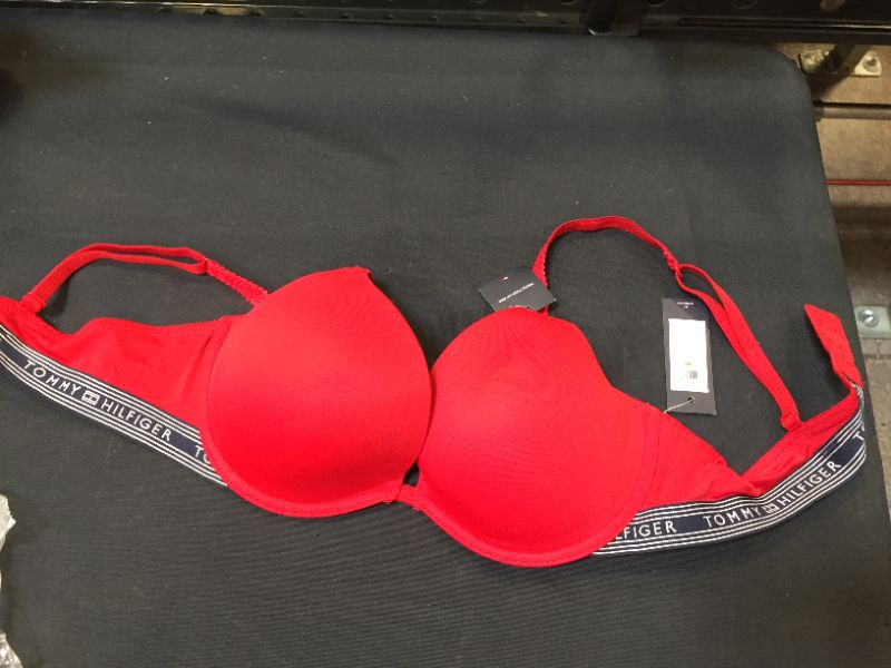 Photo 3 of Tommy Hilfiger Women's Micro Push up Bra with Lace Straps 36B
