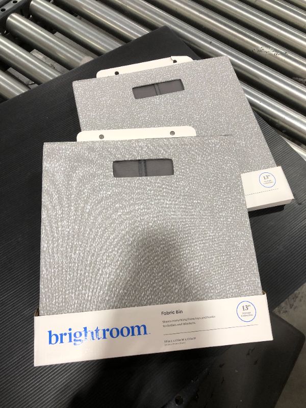 Photo 2 of 13" x 13" Fabric Bin - Brightroom™ - SET OF 2

