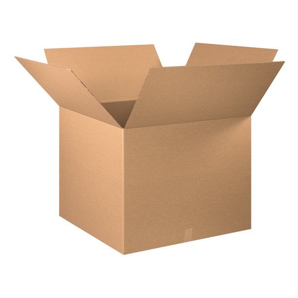 Photo 1 of 25 X 30 X 30 INCHES CARDBOARD BOXES, 5 PACK