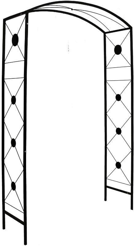 Photo 1 of Better Garden Steel Garden Arch, 7'6" High x 4'7" Wide, Garden Arbor for Various Climbing Plant, Outdoor Garden Lawn Backyard
