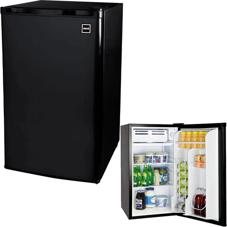 Photo 1 of RCA 3.2 Cubic Foot Black Stainless Steel Mini Fridge RFR335
