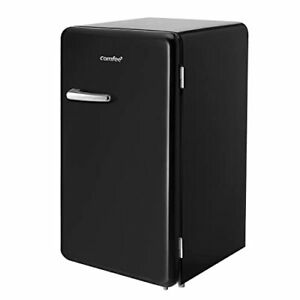 Photo 1 of COMFEE 3.3 Cubic Feet Solo Series Retro Refrigerator Sleek Appearance HIPS Interior, Energy Saving, Adjustable Legs, Temperature Thermostat Dial, Removable Shelf, Perfect for Home/Dorm/Garage [Black]