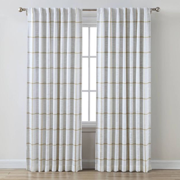 Photo 1 of 1pc 50"x84" Blackout Curtain Panel Gold 