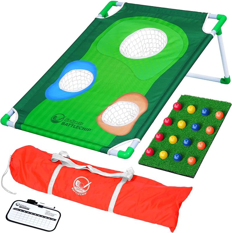 Photo 1 of GoSports BattleChip Backyard Golf Cornhole Game - Fun New Golf Game for All Ages & Abilities
