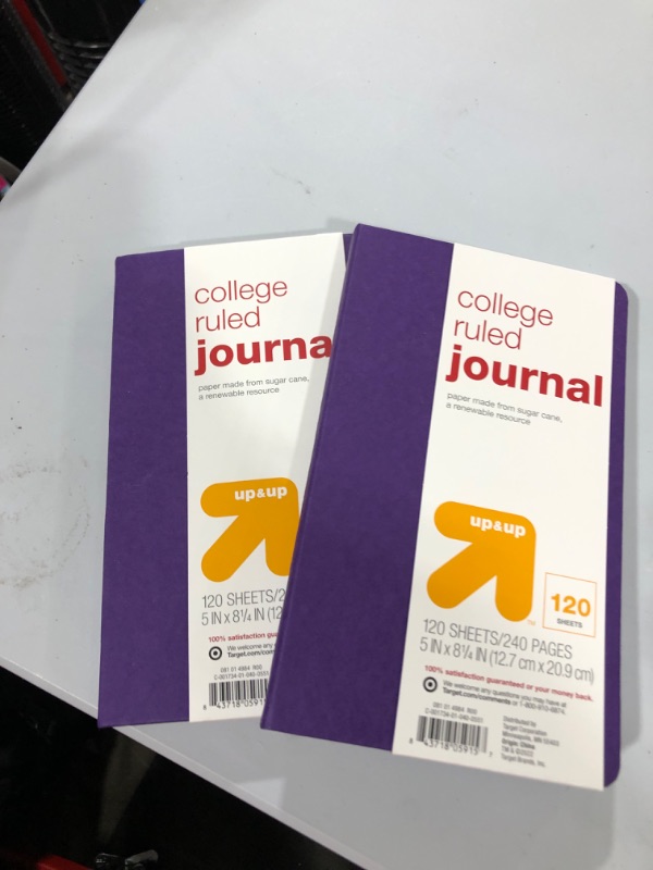 Photo 2 of 2 pack of College Ruled Journal - up & up™
