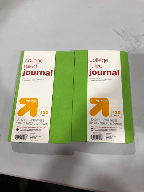 Photo 2 of 2 pack of College Ruled Journal - up & up™
