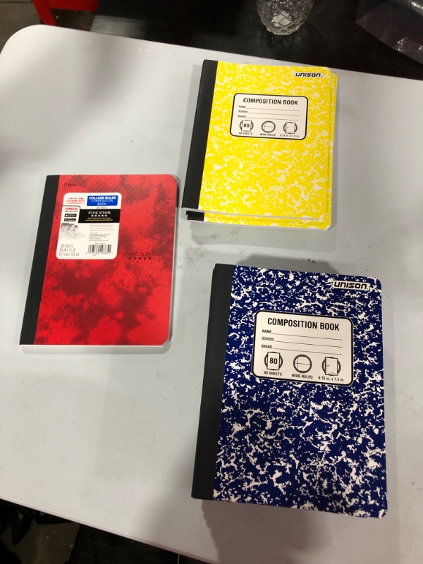 Photo 1 of 16 Composition book College and Wide ruled. Various styles.